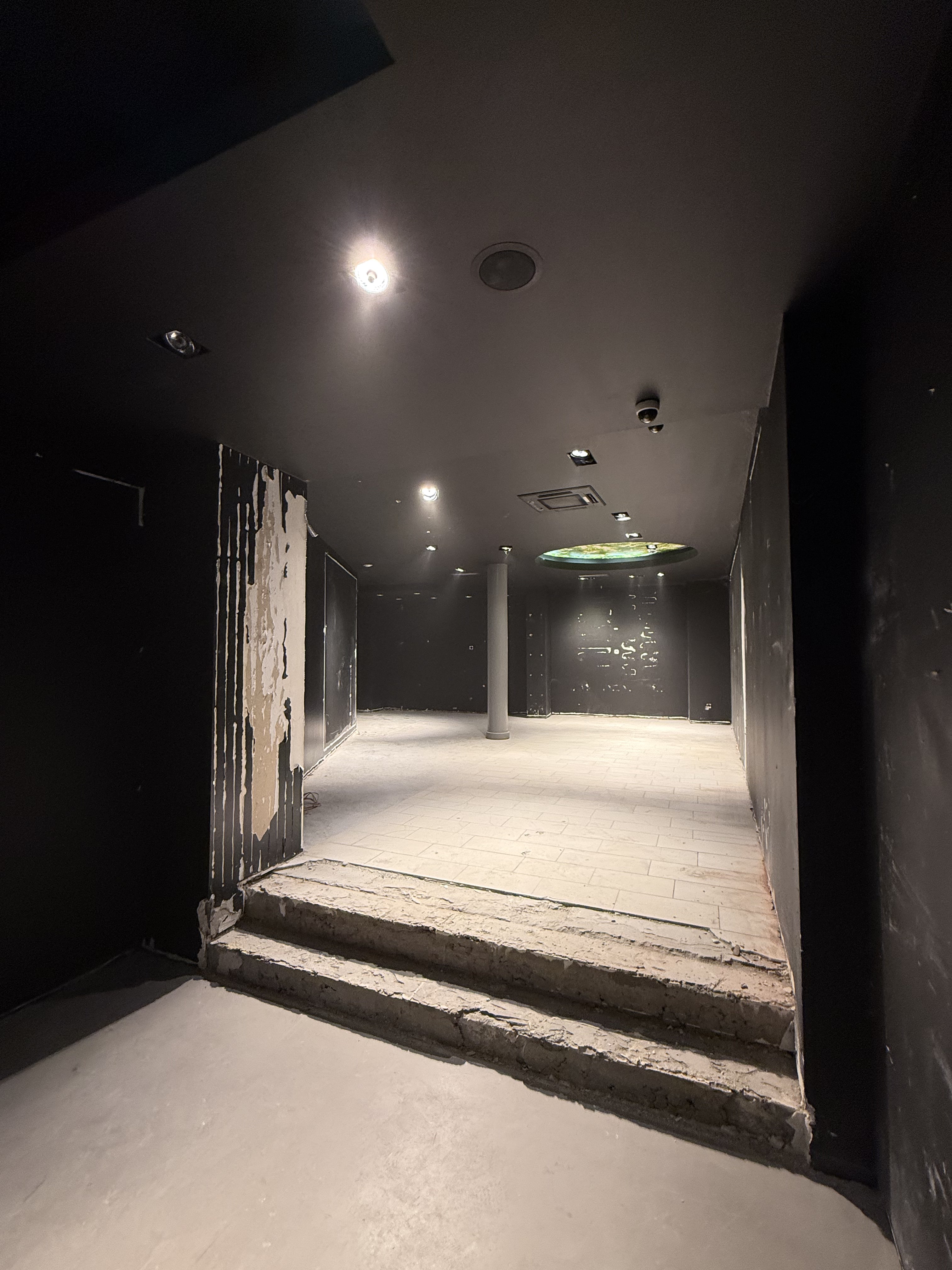 Innenraum des Maora Cafés vor dem Ausbau während der Umbauphase